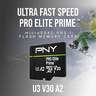 PNY 256GB PRO Elite Prime™ C10 U3 V30 A2 microSDXC Flash Memory Card – Ultra-Fast Speeds, Read 200MB/s, Write 150MB/s, 4K UHD, Full HD, UHS-I, for Smartphones, Drones, Action Cameras - Image 4
