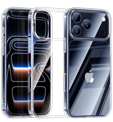 Maledan for iPhone 17 Pro Case - Crystal Clear 17 Pro Phone Case, Shockproof Military Protection Durable Bumper Cover Anti-Yellowing Slim Case for Apple iPhone 17 Accessories Transparent - Image 1