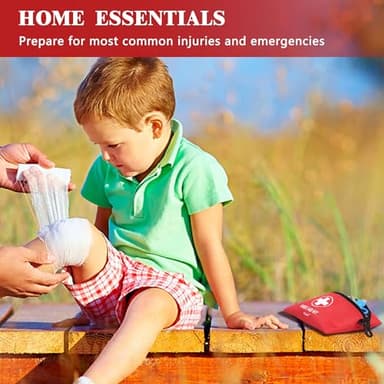 Atickyaid Mini First Aid Kit - 140 Piece Small First Aid Medical Kit for Car, Home, Office, Travel, Camping, Sports, Outdoor, School - Emergency First Aid Supplies and Survival Kit - Image 6