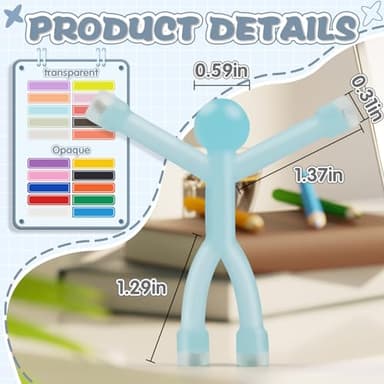 Grtard 20 Pack Magnetic People Figures, Colorful Humanoid Magnetic Men, Fridge Cute Magnet Men for Ages 15+, Funny Man Magnet People Guys, Fridge Magnets for Refrigerator, Office, Locker Decor - Image 2