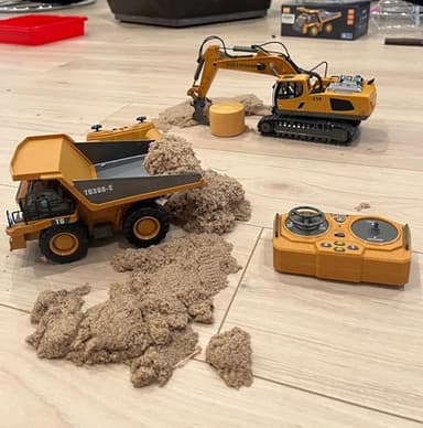 Remote Control Excavator Construction Toys for Boys, 2×1200mAh RC Construction Truck with Metal Shovel & Light, 11CH Excavator Toys for Boys 3-5 4-7 8-12 Year Old Kids Christmas Birthday Gift,120+Mins - Image 8