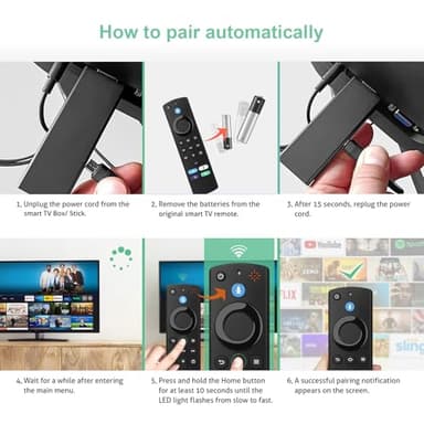 Replacement Voice Remote (3rd Gen) Fit for AMZ Smart TVs Cube/4K Max/4K/Stick/Stick Lite, Smart TV 3rd Gen and Compatible with Insignia-Toshiba-Pioneer-Smart-TVs - Image 2