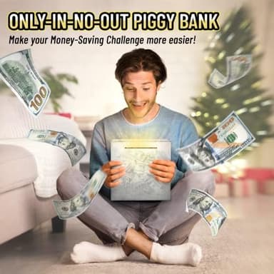 hizgo Piggy Bank for Adults Stainless Steel Savings Bank to Help Budget and Save Must Break to Access Money（7.9 inch） - Image 6