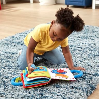 Melissa & Doug K’s Kids My First Activity Book 8-Page Soft Book for Babies and Toddlers Early Learning Developmental Plush Soft Activity for Babies and Toddlers - Image 2