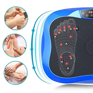 AXV Vibration Plate Exercise Machine Whole Body Workout Portable Mini Vibrate Fitness Platform Lymphatic Drainage Machine for Weight Loss Shaping Toning Wellness Home Gyms Workout - Image 5