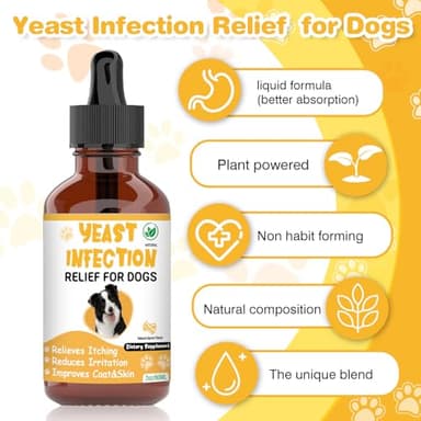 Natural Yeast Infection Treatment for Dogs,Supports Healthy Itch Relief,Inflammation Relief,Allergy Relief & More,Dog Ear Infection Treatment,Itch Relief for Dogs,Ear Infection Treatment for Dog - Image 4