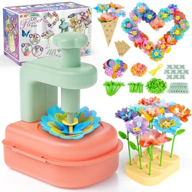 beefunni Flower Bouquet Craft Kit, DIY Arts and Crafts Toys for Kids Ages 4-8, Educational Flower-Making Activity Toy Set for Toddler and Kids, Birthday Gift for 4 5 6 7 8+ Year Old Girls and Boys - Image 1
