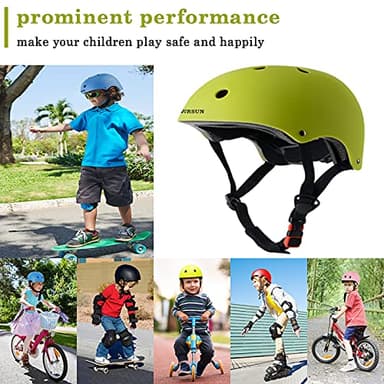 BURSUN Kids Bike Helmet Ventilation & Adjustable Toddler Helmet for Ages 2-3-5-8 Kids Boys Girls Multi-Sport Helmet for Bicycle Skate Scooter, 5 Colors - Image 7