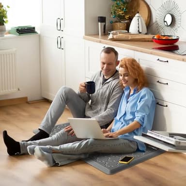 Villsure Kitchen Mat and Rugs, Cushioned Anti Fatigue Kitchen Mats, 1/2 Inch Thick Waterproof Non-Slip Kitchen Runner Rug, Heavy Duty Ergonomic Comfort Standing Desk Mat for Kitchen, Office, Laundry - Image 7