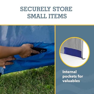 Sport-Brella Super-Brella SPF 50+ Sun and Rain Canopy Umbrella for Camping, Beach and Sports Events (8-Foot, Blue) - Image 8