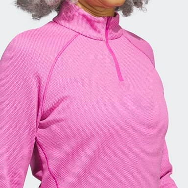adidas Women's Standard Quarter Zip Pullover, Lucid Fuchsia, Medium - Image 9