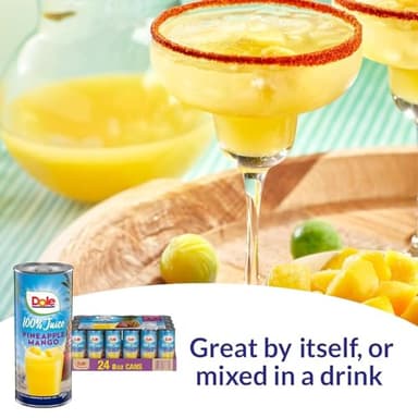 Dole 100% Pineapple Mango Juice, No Added Sugar, Excellent Source of Vitamin C, 100% Fruit Juice, Packaging May Vary, 8.0 Fl Oz (Pack of 24) - Image 4