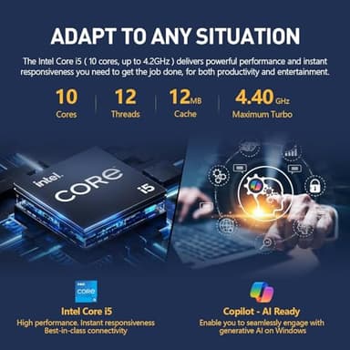 HP 15.6" Touchscreen Pavilion Laptop Computer, 32GB RAM, 1.5TB Storage (1TB SSD + 500GB Ext), 10-Core Intel i5 Processor, Wi-Fi 6E, Windows 11 Pro with Lifetime Microsoft Office, MarxsolAccessory - Image 5