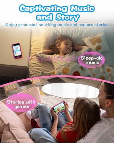 MOMILLA Kids Toys Smart Phone, Girls Toys with 3.97" Touchscreen Phone, Birthday Gift for Kids Age 3-12, Toddler Toys Learning Smartphone, 16 GB Storage Cell Phone with Front Camera (No Dual Camera) - Image 5