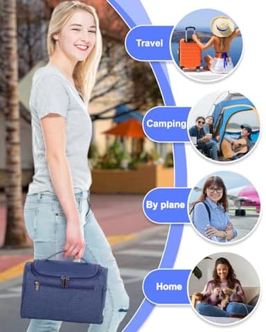 Aeelike Crochet Kit for Beginners Young and Old, First Crochet Kit for Adults Include 23pcs Crochet Hooks, 655 Yards Yarn Set for Crocheting, Instruction, Bag, Crochet Accessories and Supplies, Navy - Image 9