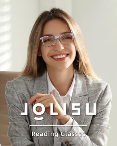 JOLISU 5 Pack Reading Glasses For Women - Stylish Blue Light Blocking Readers -Womens Men Spring Hinge Eyeglasses(1.75) - Image 6