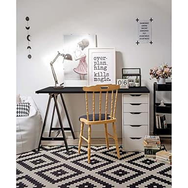 Kaboon 48x18 inches Tabletop, Solid One-Piece Desktop for Sit Stand Desk, Double Desks, L Desk DIY,Wood Countertop Home or Commercial Use,1 inch Thick, Solid Black - Image 3