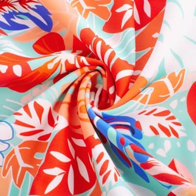 GRACE KARIN Womens Sundress Summer Floral Spaghetti Strap Tie Front V Neck A-Line Maxi Dresses - Image 5