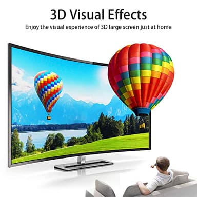 Cheges HDMI Cable 4K 60 Hz 20 ft, High Speed HDMI 2.0 Cables, 18Gbps, 4K @ 60Hz, Ultra HD, 2160P,1080P, ARC, 3D, HDCP 2.2 Cord Braided, for Laptop, Monitor, PS5, PS4, Xbox One, Fire TV - Image 4
