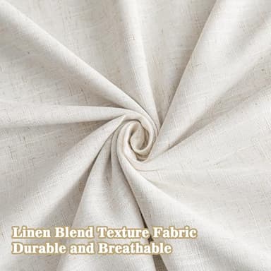 MYSKY HOME Linen Blackout Curtains 96 inches 2 Panels Set Pinch Pleated 100% Room Darkening for Living Room Bedroom Thermal Insulated Light Block Window Drapes Width 40", 2 PCs - Image 5