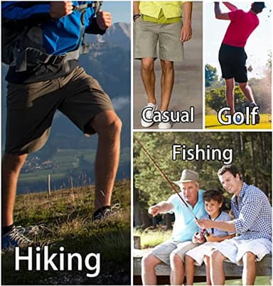TACVASEN Cargo Shorts for Men Quick Dry Hiking Lightweight Golf Workout Fishing Travel Shorts Summer Beach Light Grey 34 - Image 6