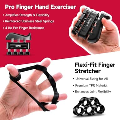 FitBeast Grip Strengthener Forearm Strengthener Hand Grips Strengthener Kit - 5 Pack Adjustable Resistance - Image 3