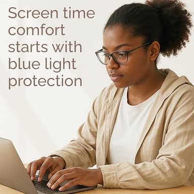 IBOANN Iconic Blue Light Glasses for Woman - Computer Glasses up to 99% Blue Light Blocking - Anti Eyestrain & UV Glare - Image 2