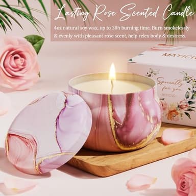 Birthday Gifts for Women Self Care Gifts Get Well Soon Gifts, Rose Relaxing Spa Gifts Basket Care Package w/ Luxury Flannel Blanket, Unique Christmas Gifts for Mom Her Friend Sister Wife Grandma - Image 6