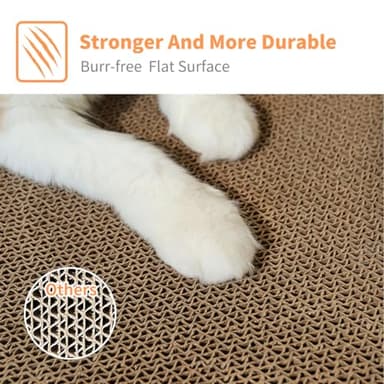 AGYM Cat Scratcher, 5 Packs in 1 Cardboard Box Cat Scratching Pad for Indoor Cats and Kitten, Cat Scratch Pad to Protect Furniture, Large Size - Image 5