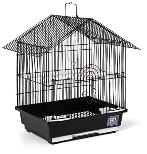 Prevue Pet Products Parakeet Manor Bird Cage with Handle for Home or Travel, Black - Image 1