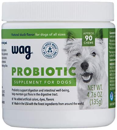 Amazon Brand - Wag Probiotic Supplement Daily Chews for Dogs, Supports Digestion and Gut Health, Natural Duck Flavor, 90 count - Image 3