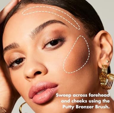 e.l.f. Luminous Putty Bronzer, Lightweight Putty-to-Powder Bronzer For A Radiant, Glowing Finish, Highly Pigmented, Vegan & Cruelty-Free, Sun Chaser - Image 5