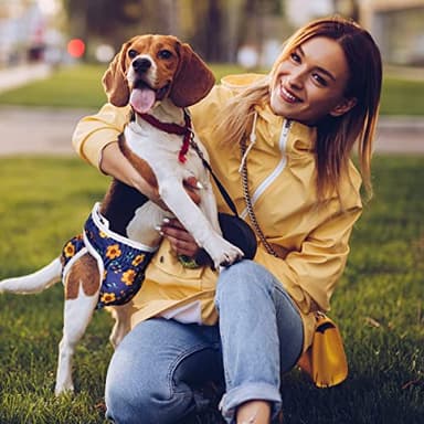 Pet Soft Washable Female Diapers (3 Pack) Female Dog Diapers, Comfort Reusable Doggy Diaper for Girl Dog in Period Heat (Cute Flower, M) - Image 7