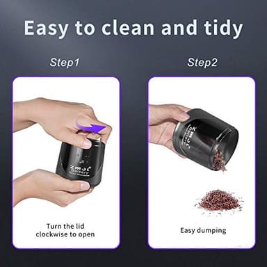 ZMOL Battery Powered Electric Pencil Sharpener,Small Battery Operated Colored Pencil Sharpeners Portable for Kids,Fast Sharpen, Suitable for No.2/Colored (6-8mm), School/Classroom/Office/Home Black - Image 9