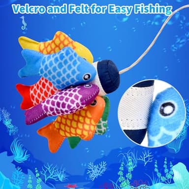 Montessori Toys for 1 Year Old,20PCS Baby's Sensory Toy First Fishing Toy Set for 1-3 Boy Girl Birthday Gift,Educational Learning Toys Stacking Cups Number Counting, Color Sorting for 12-18 Month Baby - Image 5