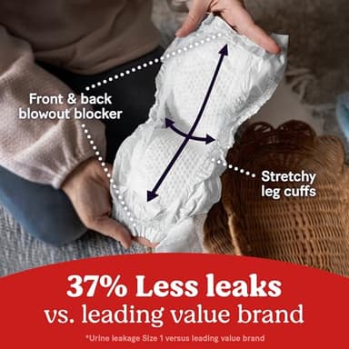 Huggies Size 1 Diapers, Little Snugglers Baby Diapers, Size 1 (8-14 lbs), 32 Count, Packaging May Vary - Image 3