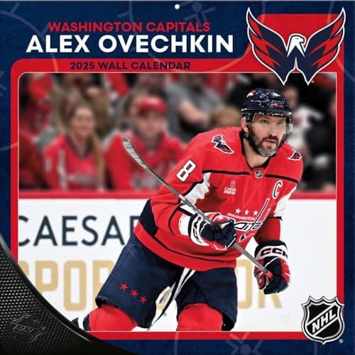 TURNER SPORTS Washington Capitals Alex Ovechkin 2025 12x12 Player Wall Calendar (25998012000) - Image 1
