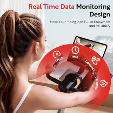 Sperax Exercise Bike,Stationary Bikes for Home with Exclusive App,Magnetic Exercise Bike with Comfortable Seat Cushion, Indoor Stationary Bikes with 300lbs Weight Capacity - Image 5