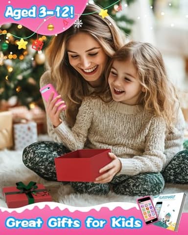MOMILLA Kids Toys Smart Phone, Girls Toys with 3.97" Touchscreen Phone, Birthday Gift for Kids Age 3-12, Toddler Toys Learning Smartphone, 16 GB Storage Cell Phone with Front Camera (No Dual Camera) - Image 8