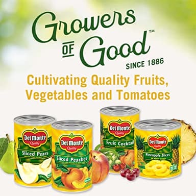 Del Monte Canned Sliced Pears in Heavy Syrup, 12 Pack, 8.5 oz Can - Image 5