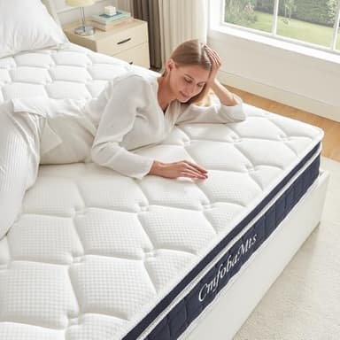 CMFOBAMTS Twin Mattress, 10 Inch Memory Foam Hybrid Mattress in a Box with Independent Spring for Motion Isolation and Pressure Relief, Comfortable Medium Firm - Image 3