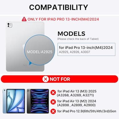 typecase Keyboard Case for iPad Pro 13-inch (M4) 2024,Magic Keyboard with 11 Colors Backlight for iPad Pro 13,Keyboard Case with Pencil Holder,Multi-Touch Trackpad,Easy-Set Magnetic Stand(Raspberry) - Image 2