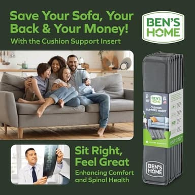 BEN'SHOME® Couch Cushion Support for fix Sagging Seats - Heavy Duty Solid .5" Wood Sofa Support Board | Adjustable 58"-67" x 19.7" Under Cushion Insert | Non-Slip Furniture Saver | 400 LB Capacity - Image 5