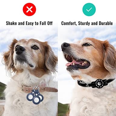 Air tag Cat Collar Holder for Apple Air Tag, 2 Pack of Pet Collar Holder for Cat and Small Dog Collar Within 1/2 inch and 2 Pack Protector for Air Tag - Image 4