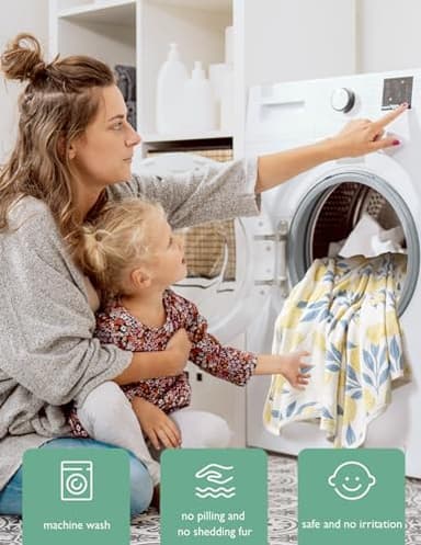 Momcozy Baby Towel with Hooded - Ultra Soft & Absorbent Large Bath Towel Set for Comfort & Gentle on Baby's Skin - Med Thick& Durable -Shower Gift & Bath Essential for Newborn, Infant, Toddler - Image 7