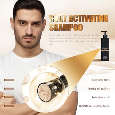 Spartan Root Activator Shampoo,Spartan Root Activator Shampoo Regrowth,Spartan Root Anti Hair Loss Promotes Hair Growth (2 pcs - 200 ml) - Image 2