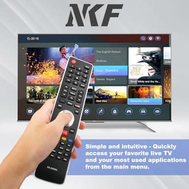EN-33926A Remote Control for Hisense TV Remote Replacement LCD LED TV F24V86C F39V77C F40V87C F42K26 32K366W 40H5B 40K366WN 48H5GB 50H5GB LTDN39V77US 50K610GWN 55K610GWN Sub EN-33922A EN-33925A - Image 6
