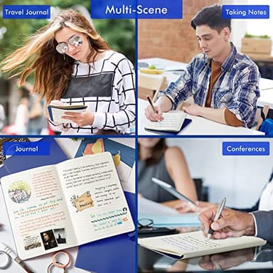 feela 16 Pack Soft Cover Journal Bulk, Lined Notebooks College Ruled for Work for Women Girl Writing, Blank Travel Journal Note Taking Notebook School Business Supplies, 8.2” x 5.5”, A5, Navy - Image 6