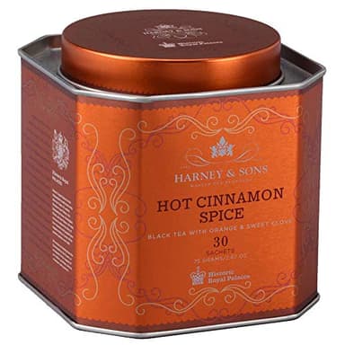 Harney & Sons Spicy Day & Night Tea Gift, Hot Cinnamon and Decaf Hot Cinnamon, Red Gift Box - Image 6