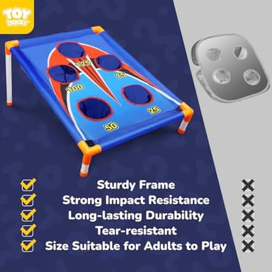 TOY Life Bean Bags Toss Carnival Games, Cornhole, Outdoor Toys for Kids Ages 4-8, Backyard Game Sports & Outdoor Play, Outside Toys for Ages 5-7, Family Lawn Yard Games Birthday Party, Gift for Boys - Image 6